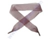Pre-hot cut polyester organza ribbon with clear plastic barbs