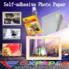 Premium Self-adhesive  Glossy Inkjet Photo Paper, 135G, Cast Coated