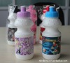 Print plastic 400ml water bottle ( 400ml,have 250ml-1L drinking bottle,sipper cap)