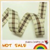 Printed plaid ribbon for two colors