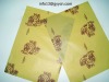 Printed yellow background shoes wrapping paper