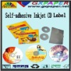 Professional Glossy Self-adhesive Inkjet CD Label,108g/128g/140g