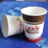 QS hot paper cup with custom design