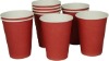 Red Disposable Coffee Cups 8oz