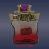 Red color perfume glass bottle