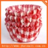 Red grid muffin cup cake cases