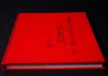 Red hardcover book printing service