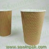 Ripple Wall Full Wrapped Hot Paper Cups