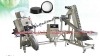 Rotary closure lining machine