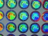 Round 3D hologram sticker and Anti-counterfeit