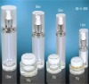 Round Cosmetic Packaging With Clear Skincare Pump Bottle A-006