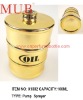 Round Golden UV Perfume Bottle 100ML