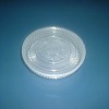 Round PP PET plastic cake container with lid