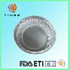 Round aluminium foil container