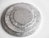 Round corrugated cake boards