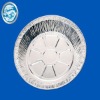 Round disposable aluminum foil container