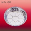 Round disposable household kitchen food aluminium foil container pan