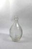 Round glass liquor bottle