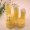 Round vacuum pump bottles and acrylic jars