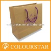 Satin ribbon paper shopping bag