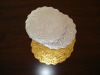 Scalloped edge round cake drums