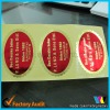 Self-adhesive gold label