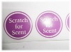 Self adhesive paper label with scratch off feature