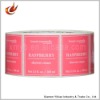 Self adhesive roll printed label pvc for shower cream