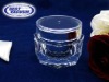 Shining transparent plastic octagon cosmetic jars for cream storing