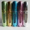 Shiny refillable perfume bottle