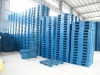 Single face plastic stacking pallet(Reinforced in steel tubes