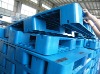 Single face plastic stacking pallet(Reinforced in steel tubes