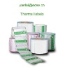 Single layer direct thermal adhesive label/computer printing label