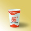 Single wall disposable paper cups with PE coated