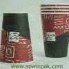 Single wall hot coffee paper cup