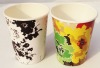 Single wall paper cup for beverage