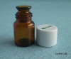 Small wide mouth amber essential oil bottle, 5ml