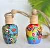 Soft ceramic hanging glass bottle