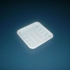 Square white PP plastic food tray