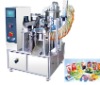 Stand-up pouch liquid filling and capping machine