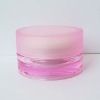 Straight Round Shaped Acrylic Cream Jar With Frosted Outer Cap