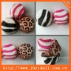 Stripe and leopard design paper cake cup for take away