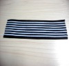 Stripe black nylon elastic rope