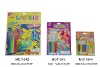 Students printed velvet poster set with 6pcs color marker