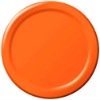 Sunkissed Orange Paper Dessert Plates - Bulk