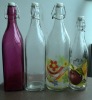 Swing top glass bottle