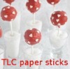 TLC paper sticks Lollipop Sticks Cake pops paper sticks FDA Approved food use Paper sticks