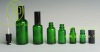 TP-2-26 5-100ml green glass essential oil bottle with pump and aluminum cap