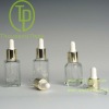 TP-2-32 15ml 30ml clear square glass bottle with  dropper