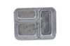 Three Compartment aluminium foil container